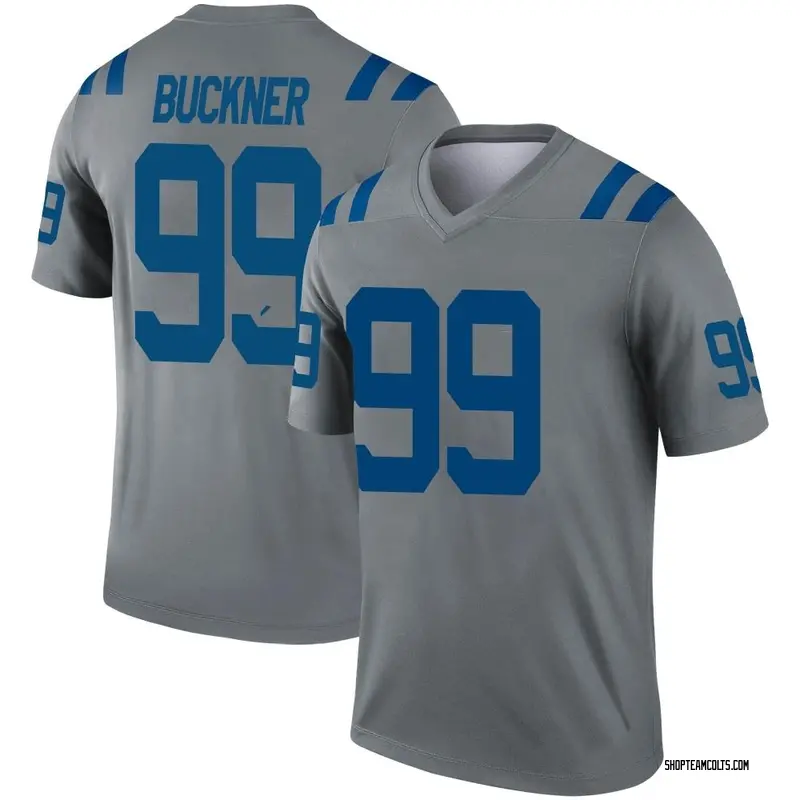 Men's Indianapolis Colts DeForest Buckner Gray Legend Inverted Jersey