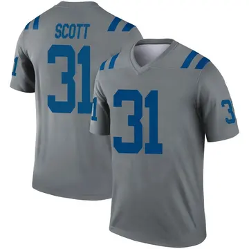 Youth Indianapolis Colts Daniel Scott Gray Legend Inverted Jersey By Nike