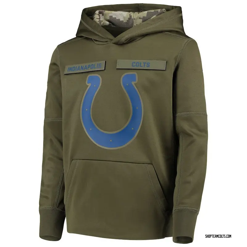 Youth Indianapolis Colts Green 2018 Salute to Service Pullover ...