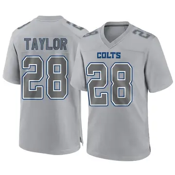 Nike Men's Indianapolis Colts Jonathan Taylor #28 Atmosphere Grey Game  Jersey