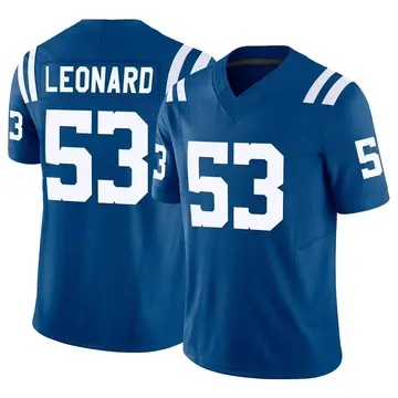 Men's Nike Shaquille Leonard Royal Indianapolis Colts Vapor F.U.S.E. Limited Jersey Size: Small